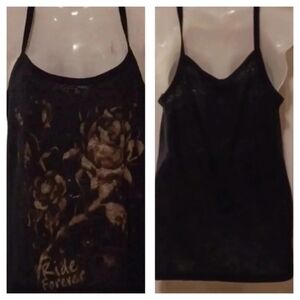 💙🏍ride Forever floral tank top Medium size
